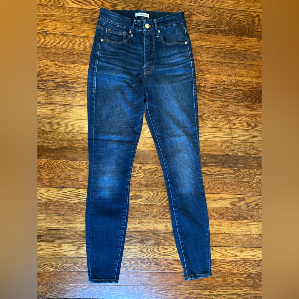 Good American, good waist jeans, size 2. High waisted skinny jeans